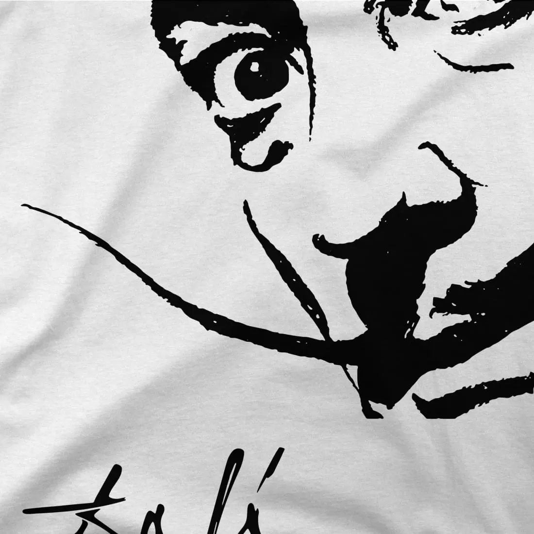 Salvador Dali Portrait Sketch artwork t-shirt by Art-O-Rama Shop