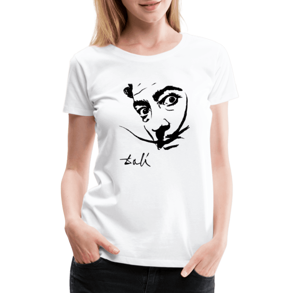 Salvador Dali Portrait Sketch artwork t-shirt by Art-O-Rama Shop