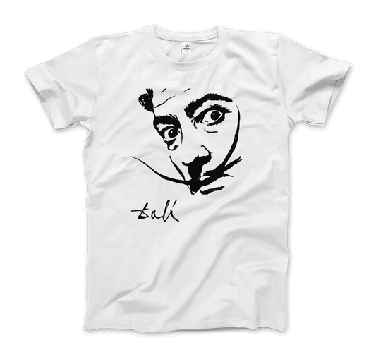 Salvador Dali Portrait Sketch artwork t-shirt by Art-O-Rama Shop