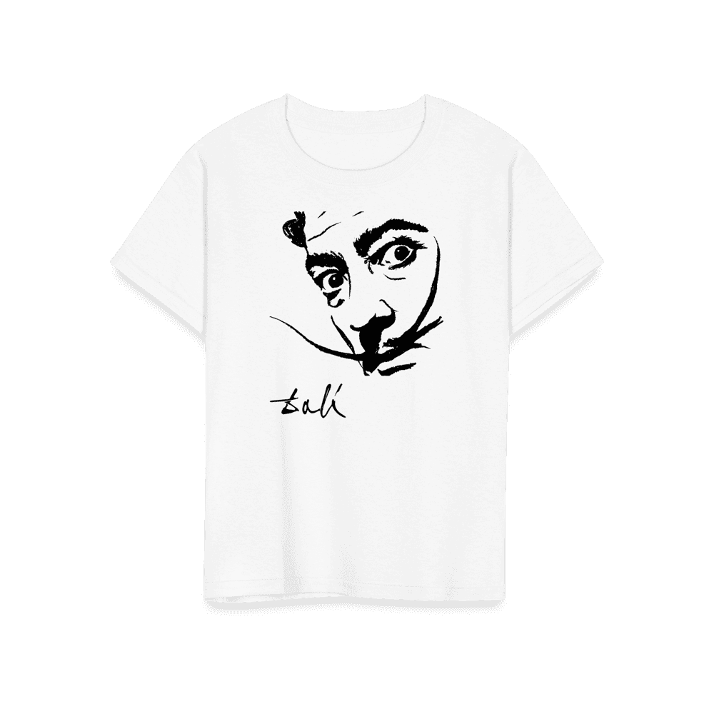 Salvador Dali Portrait Sketch artwork t-shirt by Art-O-Rama Shop