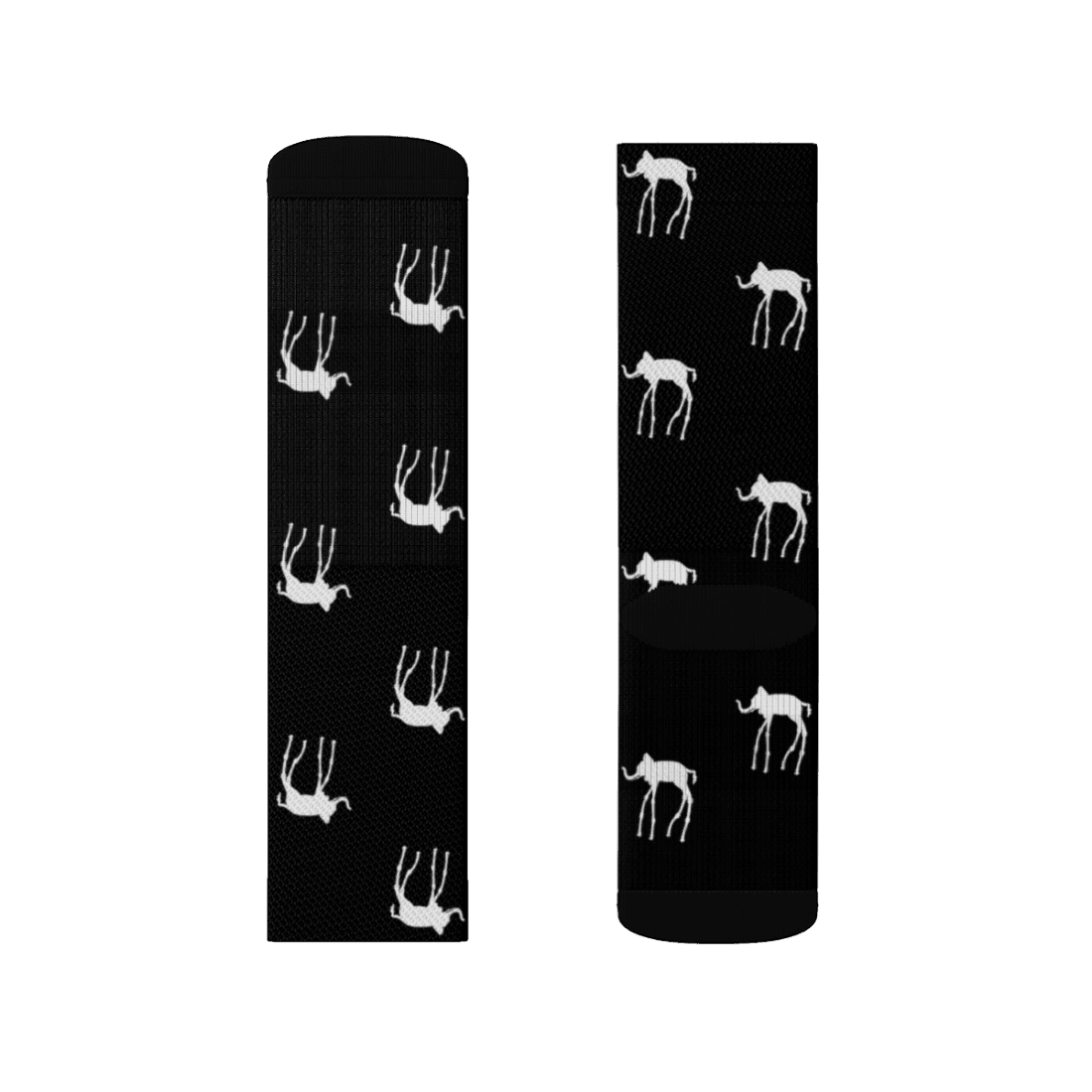 Salvador Dali The Elephants Artwork Pattern Socks by Art-O-Rama Shop