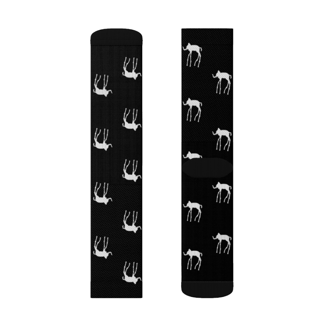 Salvador Dali The Elephants Artwork Pattern Socks by Art-O-Rama Shop