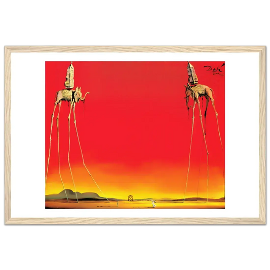 Salvador Dali, the Elephants artwork poster by Art-O-Rama Shop