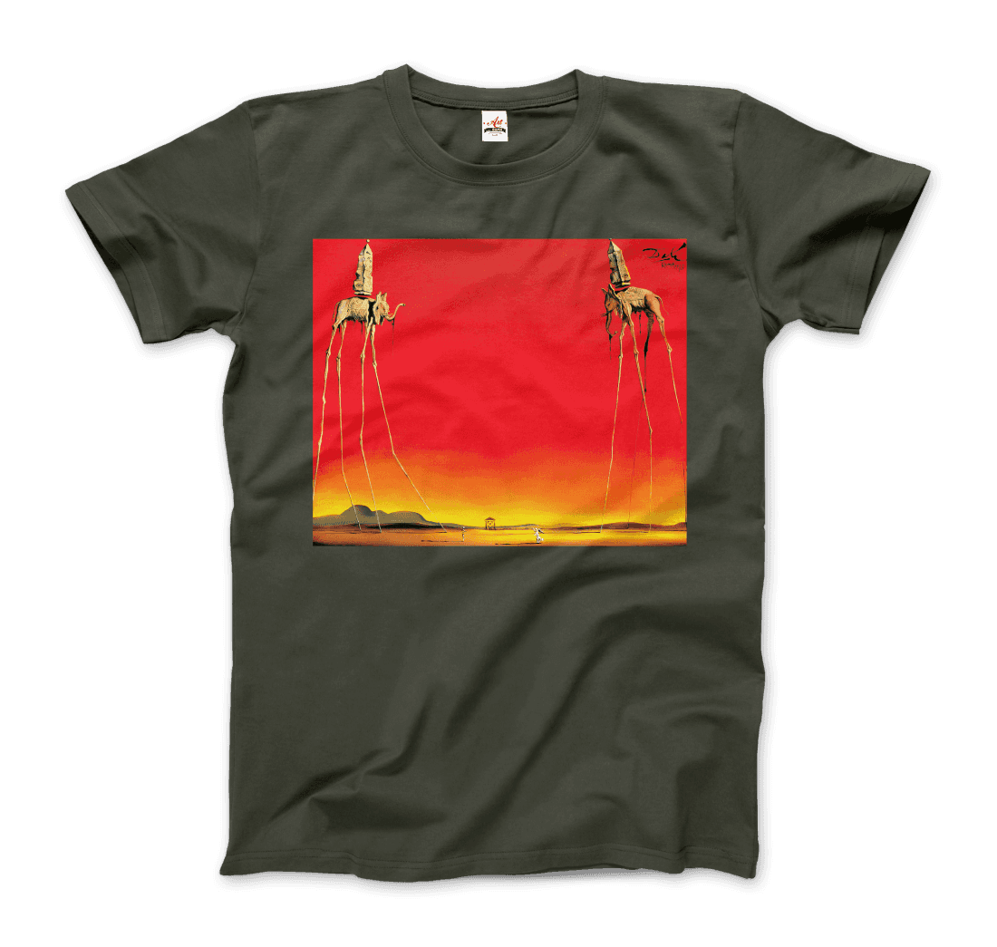 Salvador Dali, the Elephants artwork t-shirt by Art-O-Rama Shop