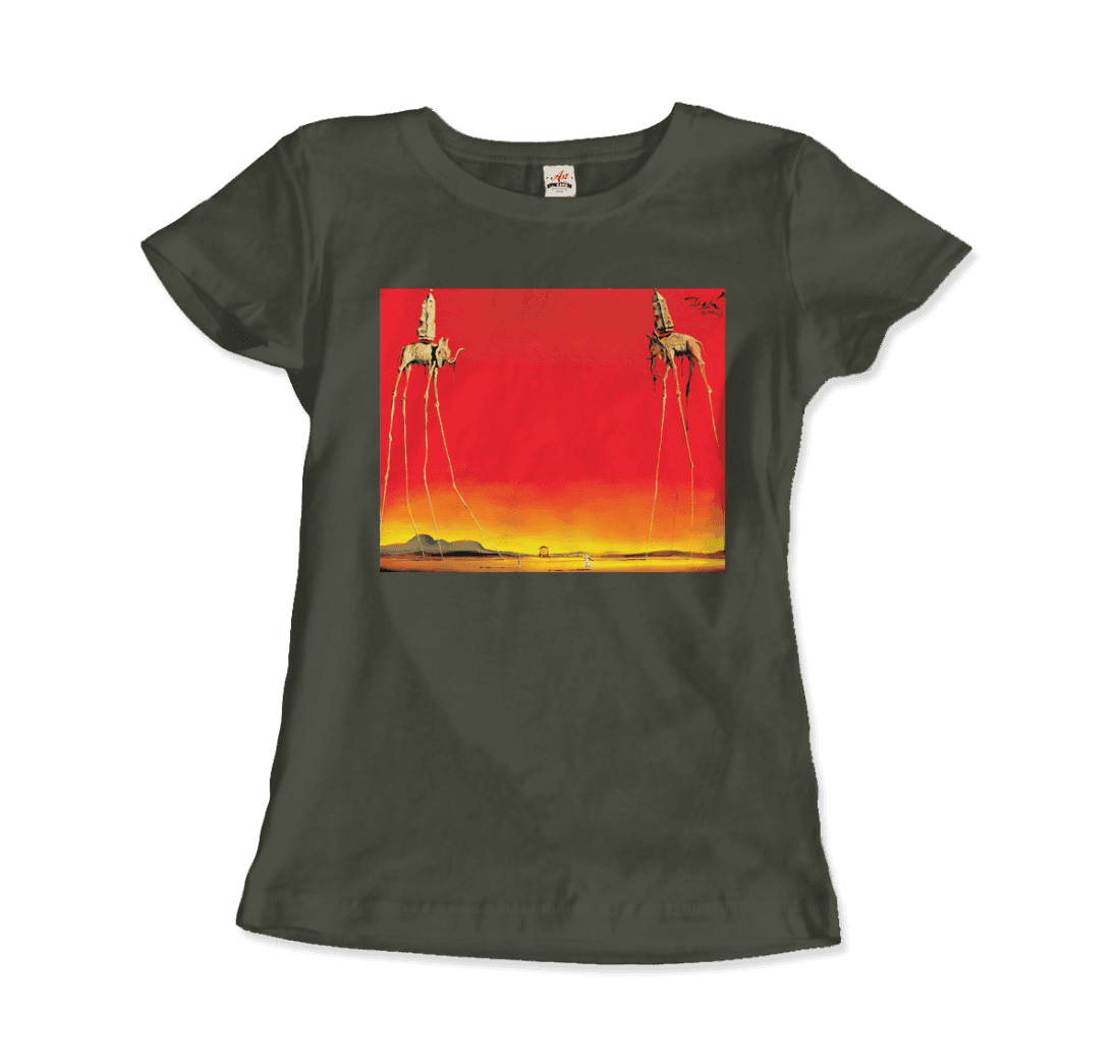 Salvador Dali, the Elephants artwork t-shirt by Art-O-Rama Shop
