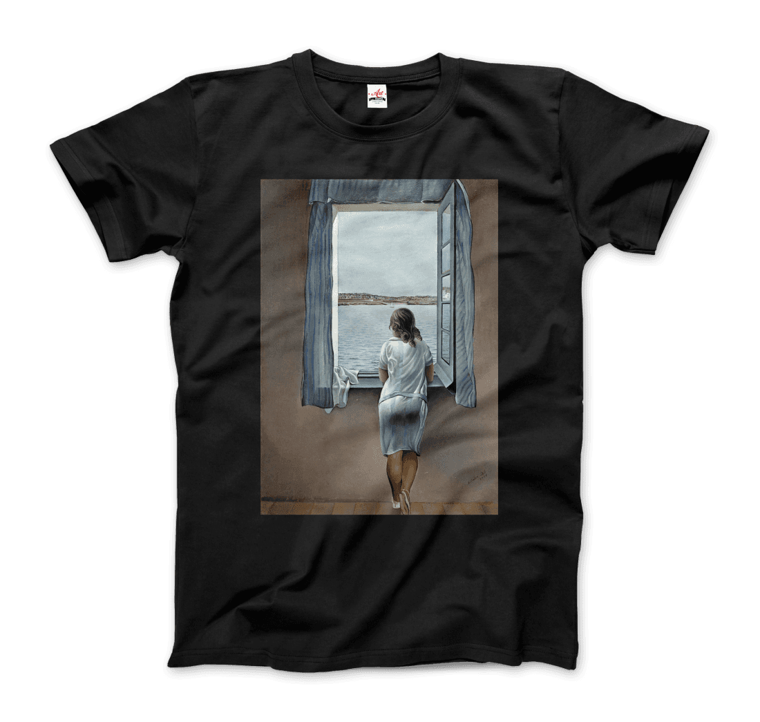 Salvador Dali Young Woman at a Window artwork t-shirt by Art-O-Rama Shop