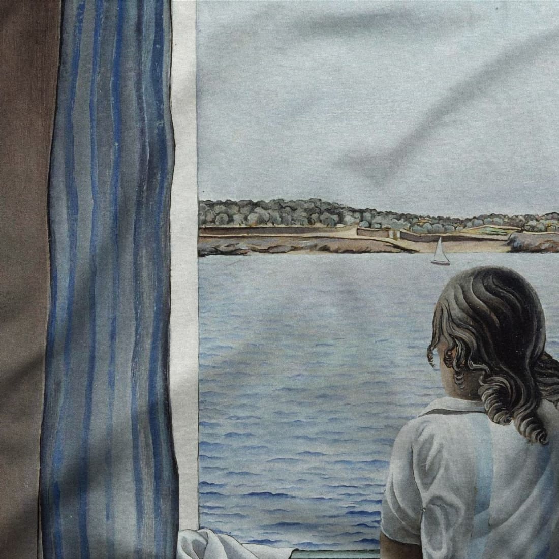 Salvador Dali Young Woman at a Window artwork t-shirt by Art-O-Rama Shop