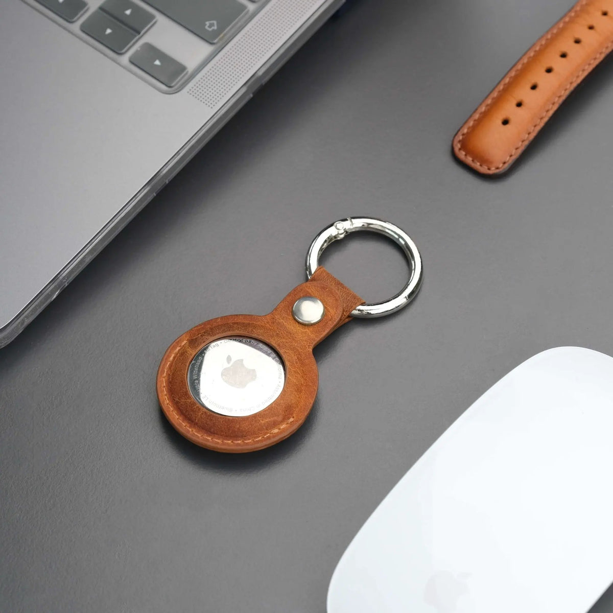 Saratoga Leather AirTag Holder by TORONATA