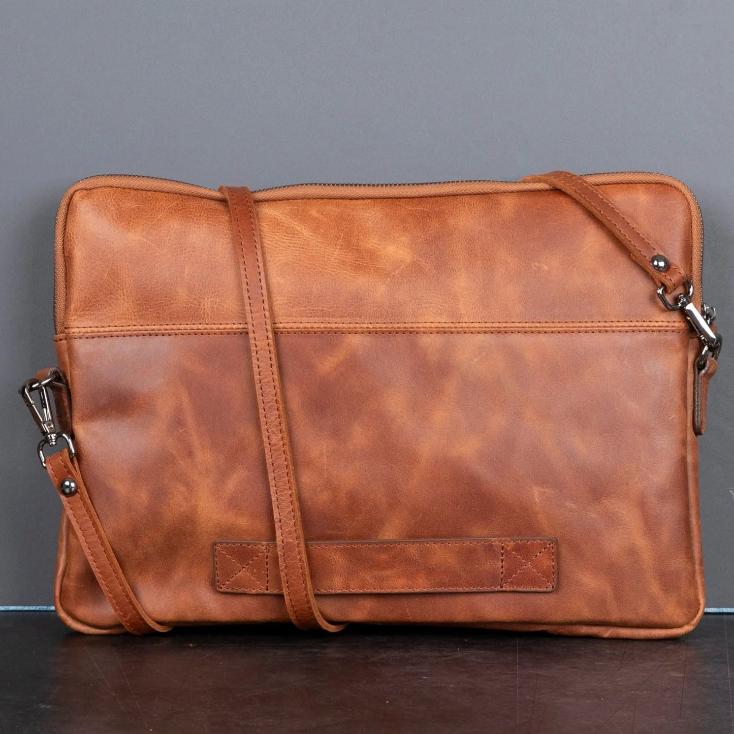 Seward Leather Laptop Bag with Shoulder Strap - MacBook Sleeve 14" & 16" by TORONATA