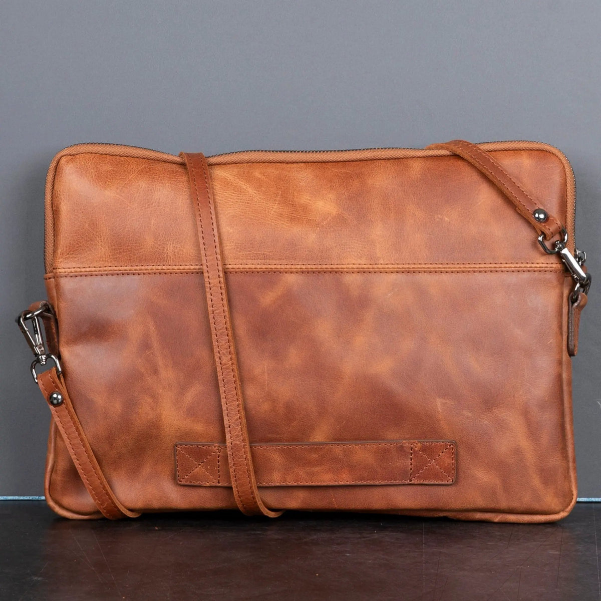 Seward Leather Laptop Bag with Shoulder Strap - MacBook Sleeve 14" & 16" by TORONATA