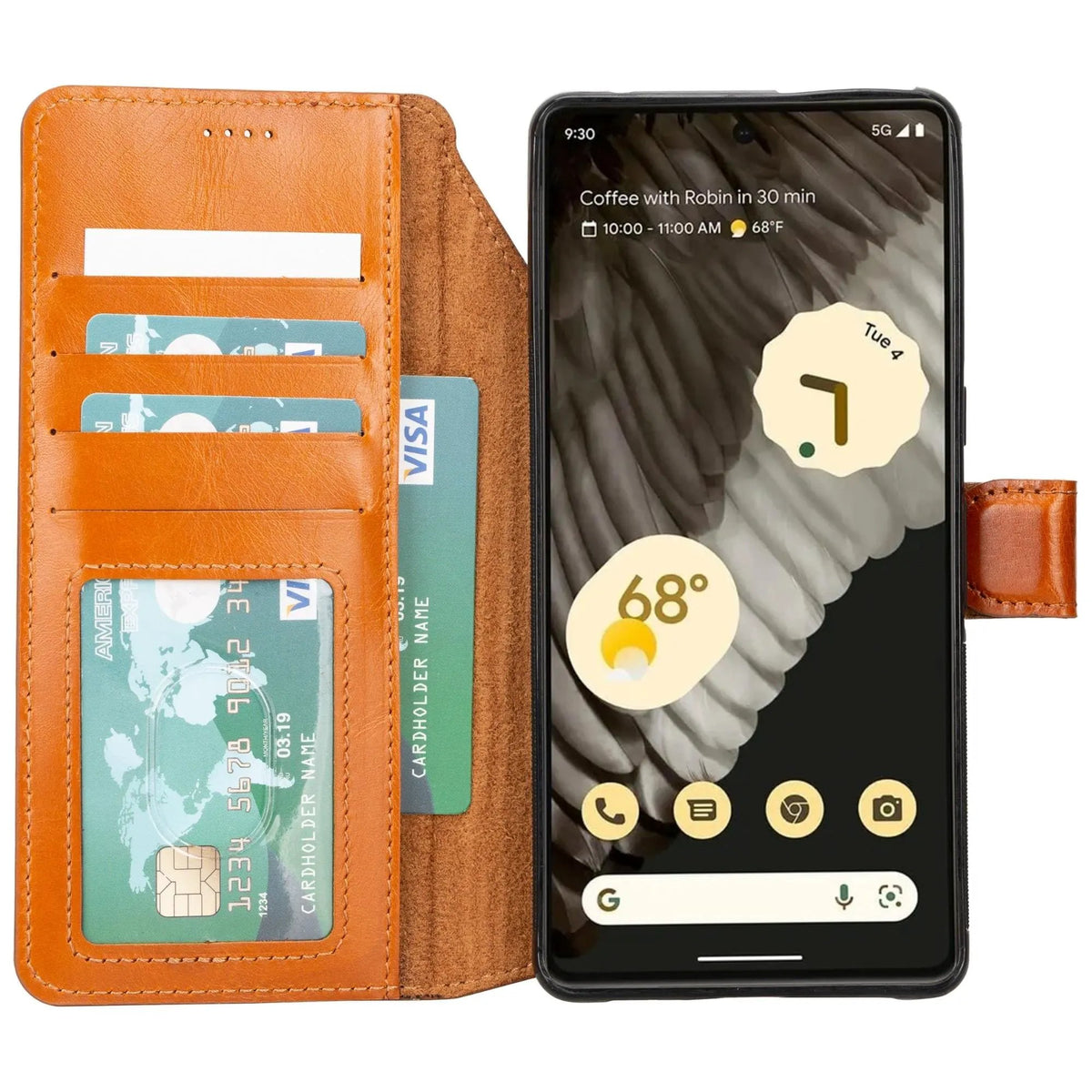 Sheridan Leather Detachable Wallet for Google Pixel 4XL & 4 by TORONATA