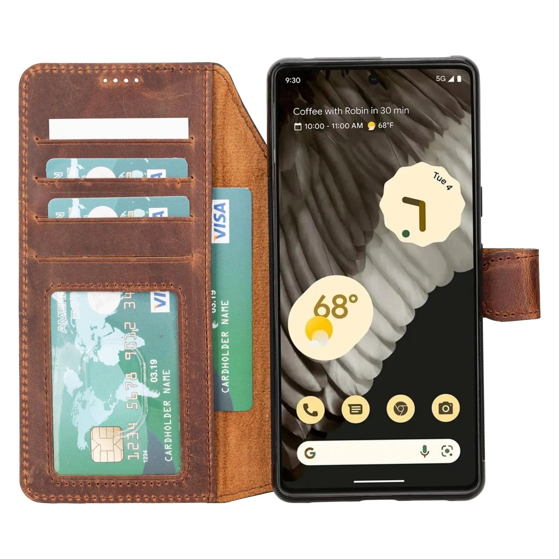 Sheridan Leather Detachable Wallet for Google Pixel 4XL & 4 by TORONATA