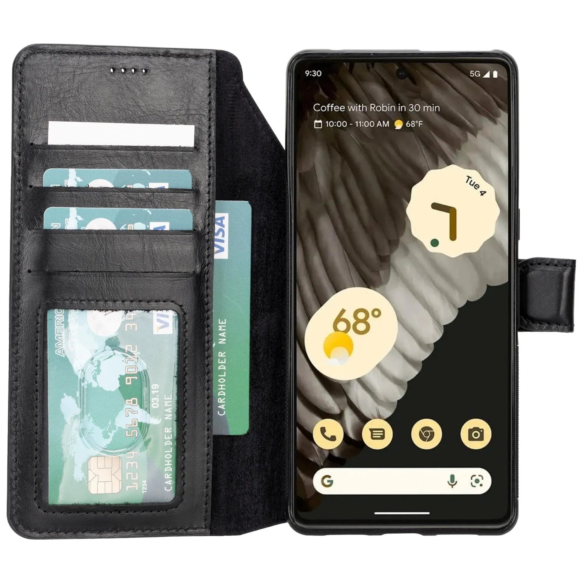 Sheridan Leather Detachable Wallet for Google Pixel 4XL & 4 by TORONATA