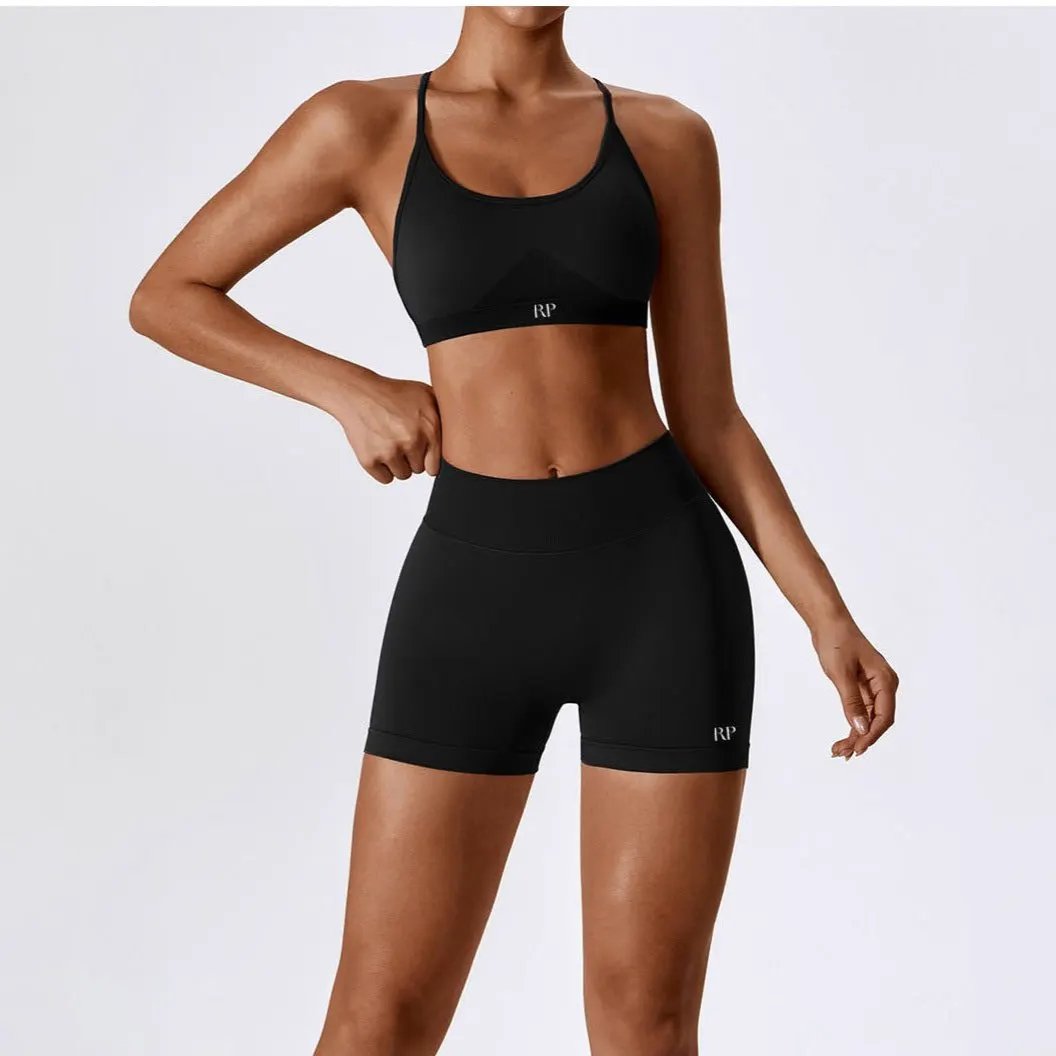 Sienna V Back Shorts by Rockstar Peach