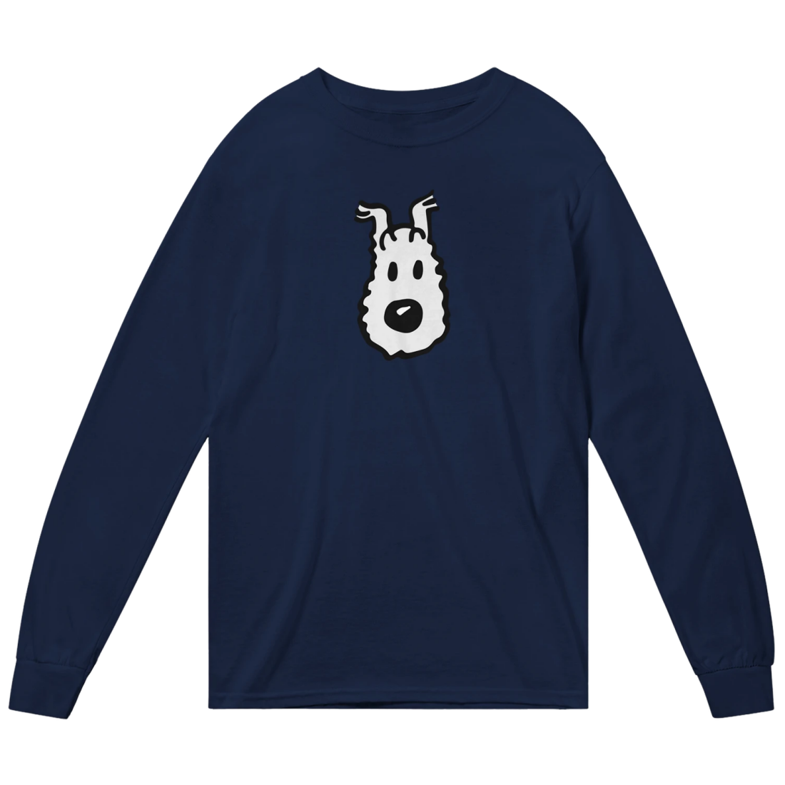 Snowy (Milou), Wire Fox Terrier from Tintin Long Sleeve Shirt by Art-O-Rama Shop