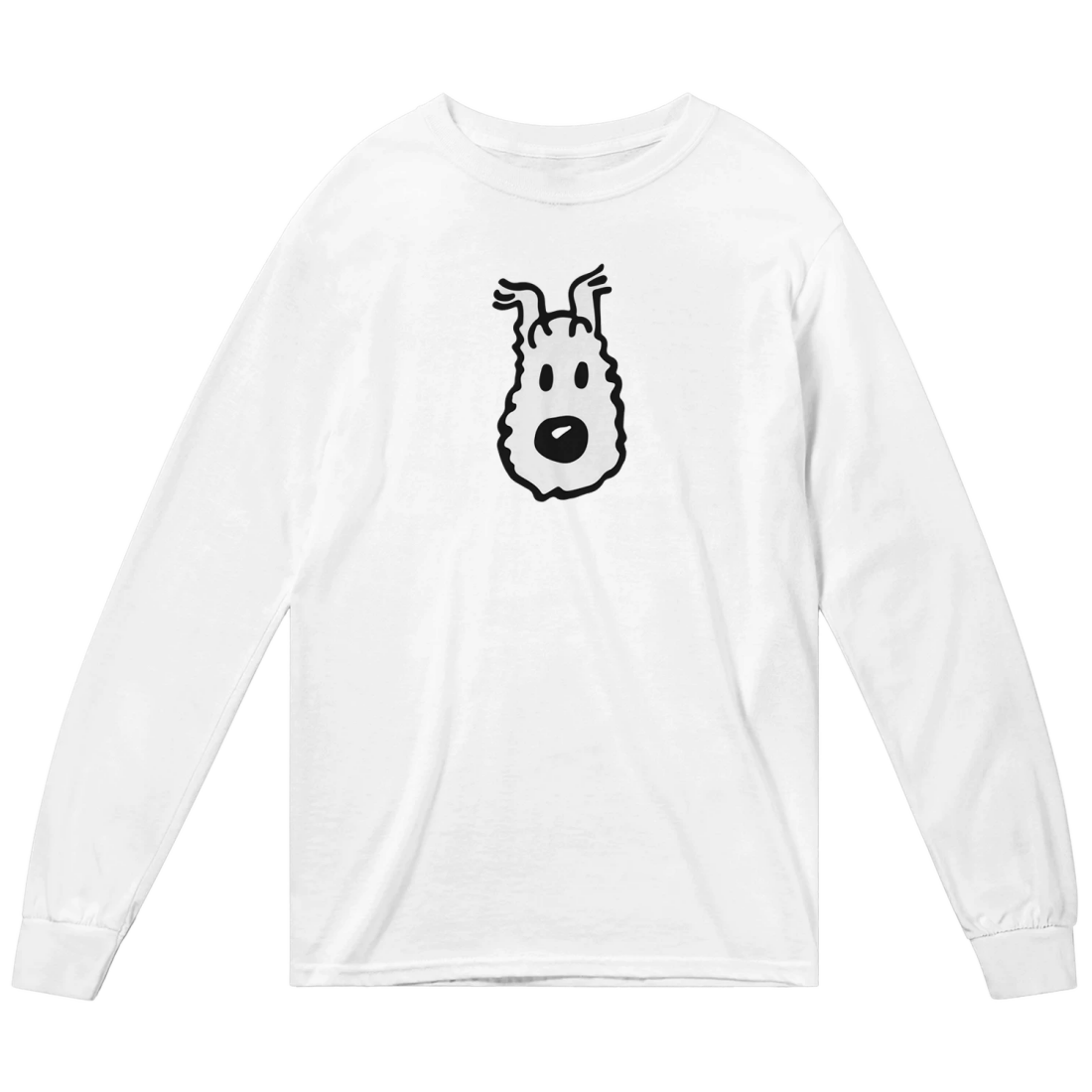 Snowy (Milou), Wire Fox Terrier from Tintin Long Sleeve Shirt by Art-O-Rama Shop
