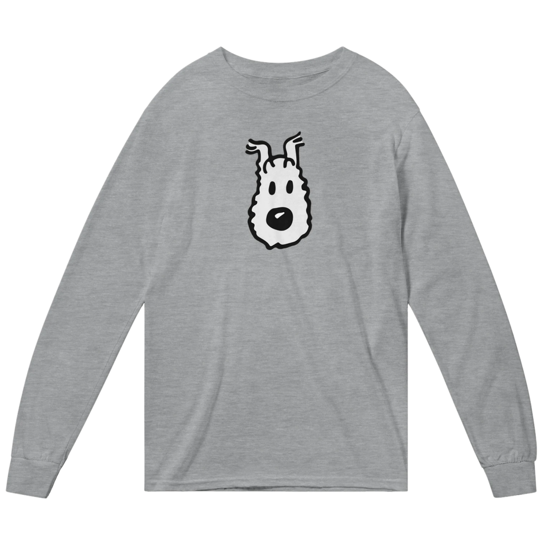 Snowy (Milou), Wire Fox Terrier from Tintin Long Sleeve Shirt by Art-O-Rama Shop