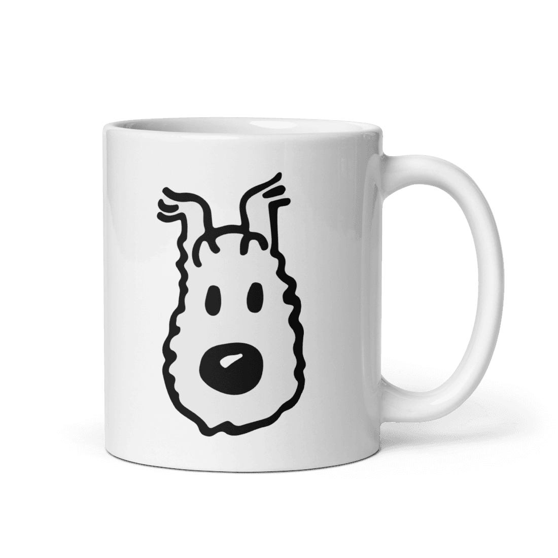 Snowy (Milou), Wire Fox Terrier from Tintin Mug by Art-O-Rama Shop