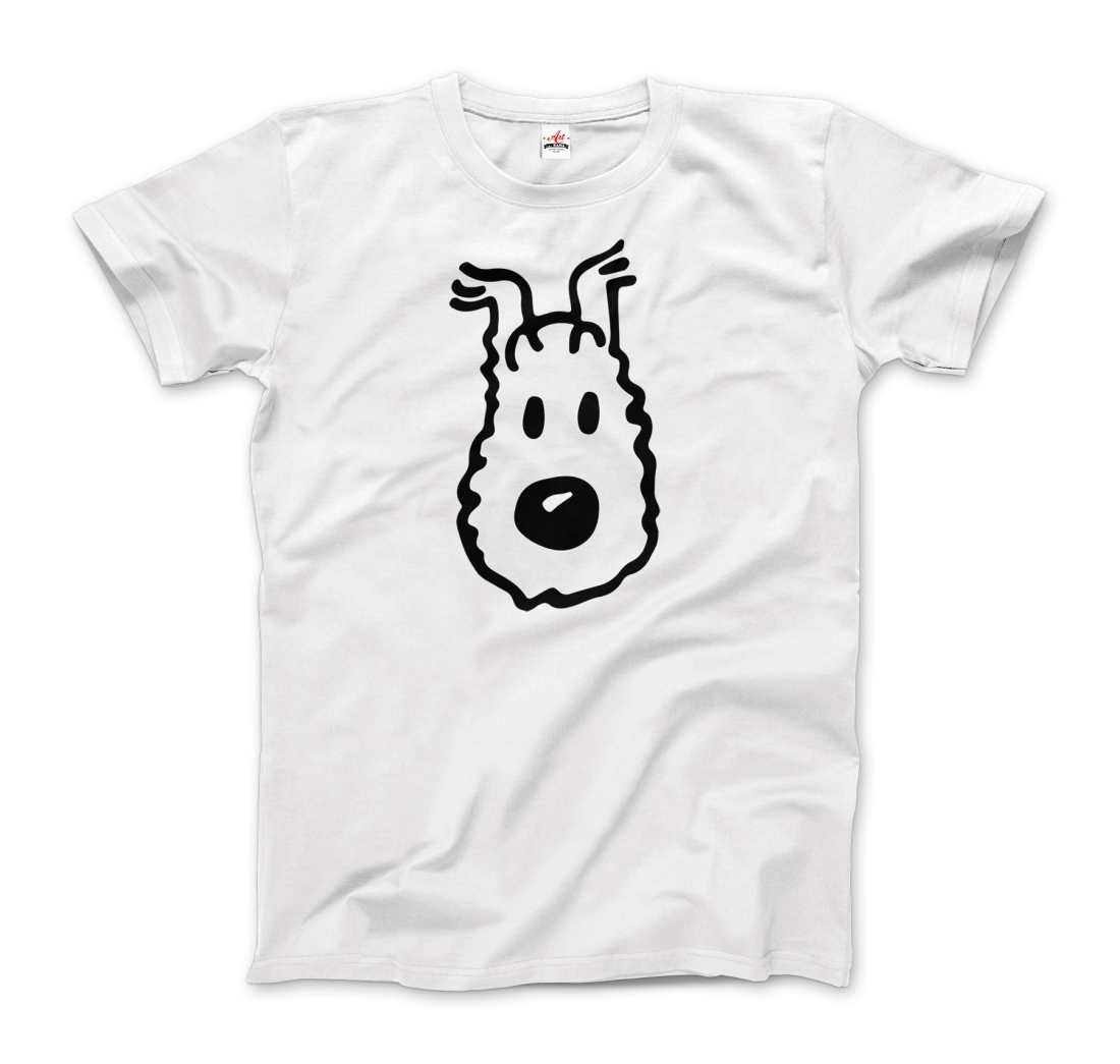 Snowy (Milou), Wire Fox Terrier from Tintin t-shirt by Art-O-Rama Shop