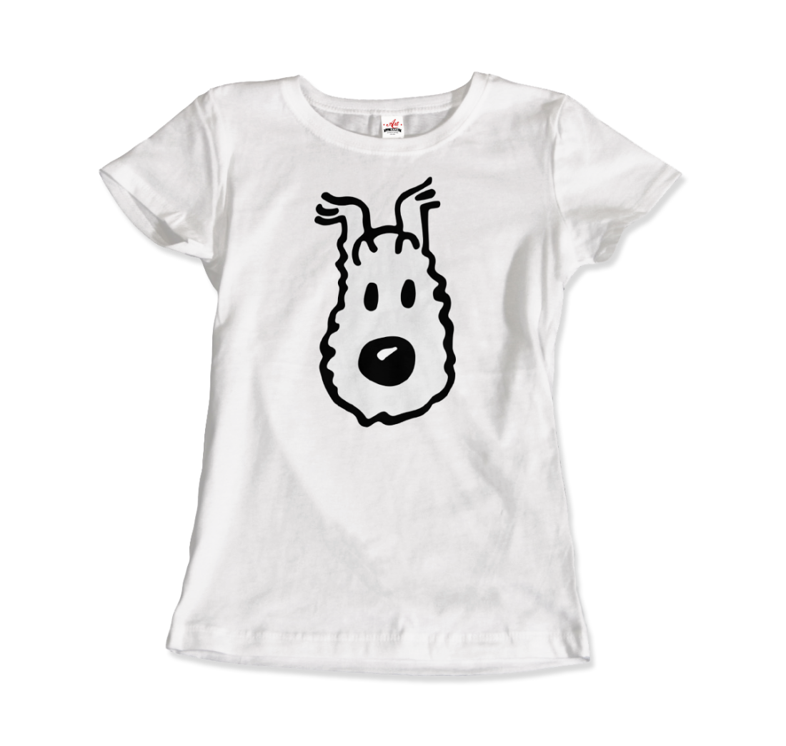 Snowy (Milou), Wire Fox Terrier from Tintin t-shirt by Art-O-Rama Shop