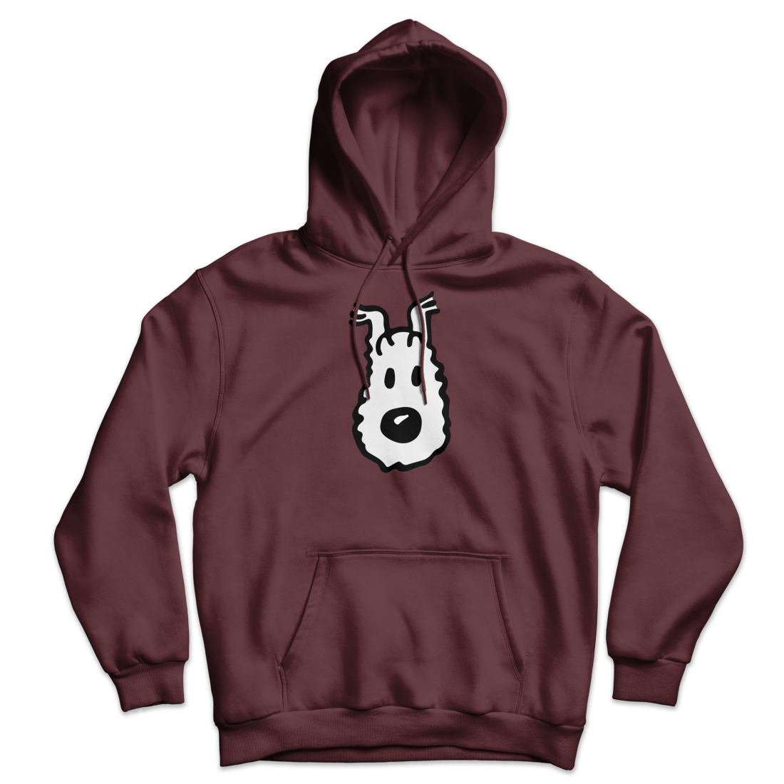 Snowy (Milou), Wire Fox Terrier from Tintin Unisex Hoodie by Art-O-Rama