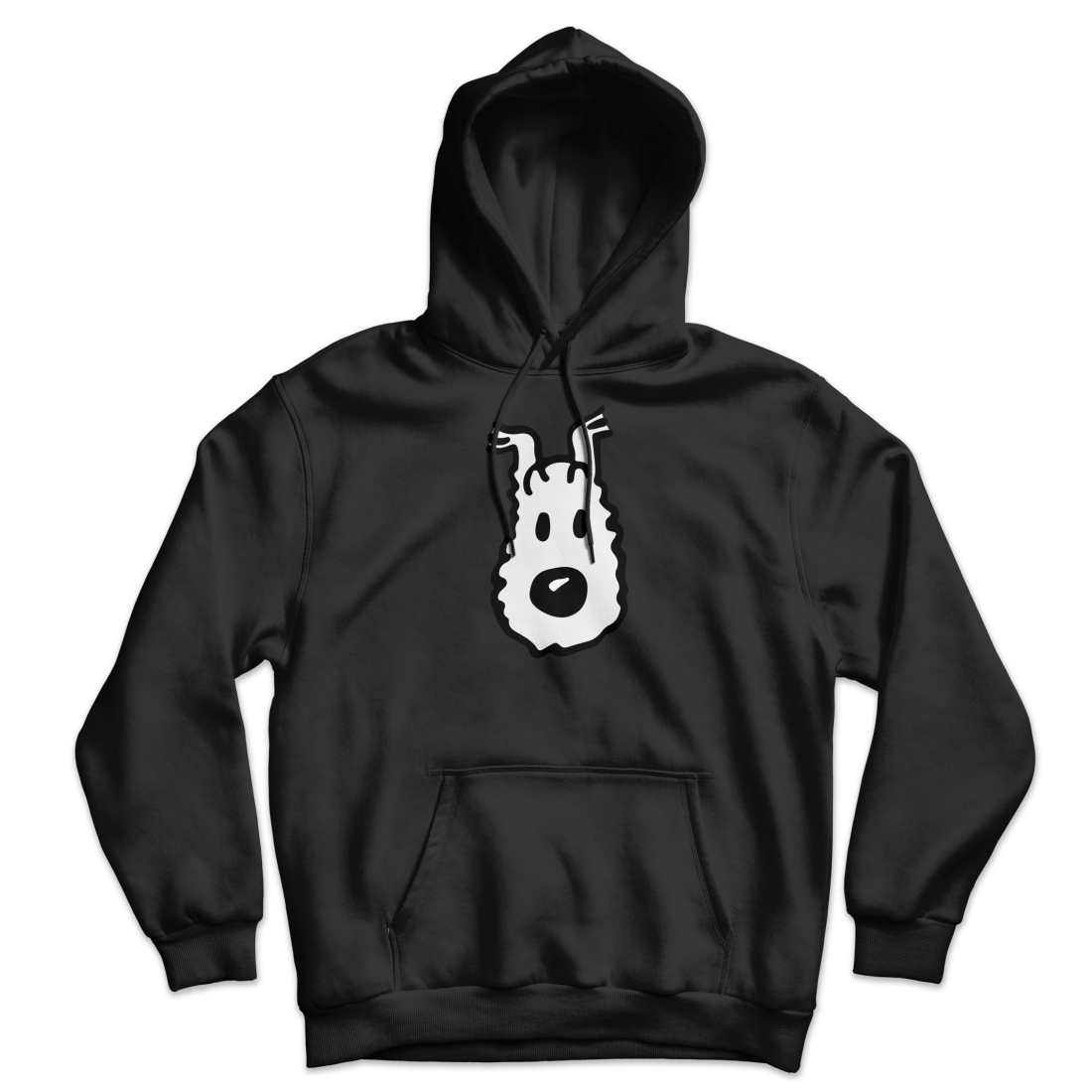 Snowy (Milou), Wire Fox Terrier from Tintin Unisex Hoodie by Art-O-Rama