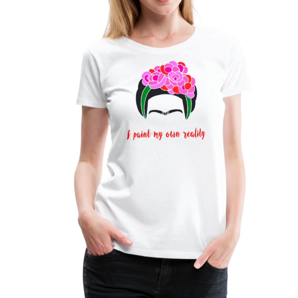 Frida Kahlo I Paint My Own Reality Quote t-shirt by Art-O-Rama Shop