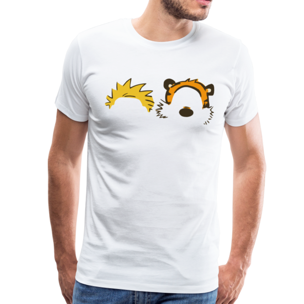 Calvin and Hobbes Faces Contour t-shirt by Art-O-Rama Shop