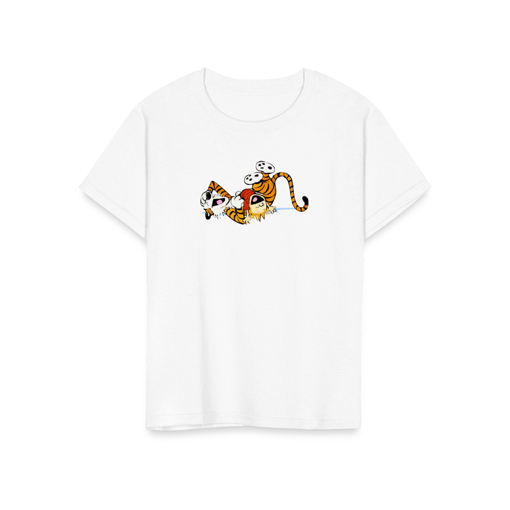 Calvin and Hobbes Laughing on the Floor t-shirt by Art-O-Rama Shop