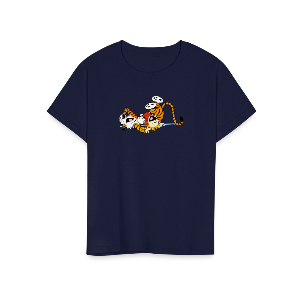 Calvin and Hobbes Laughing on the Floor t-shirt by Art-O-Rama Shop