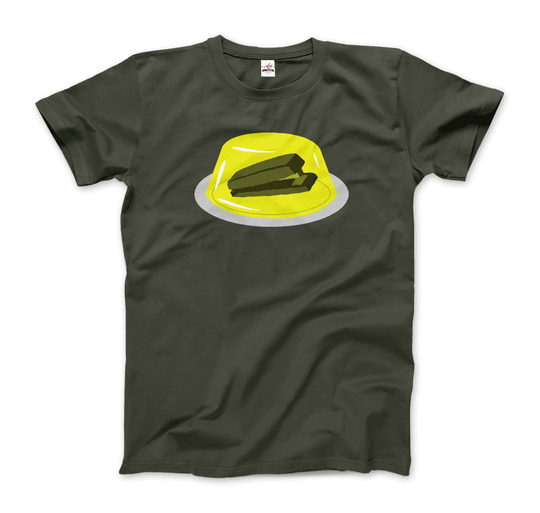 Stapler in Jello Prank from the Office t-shirt by Art-O-Rama Shop