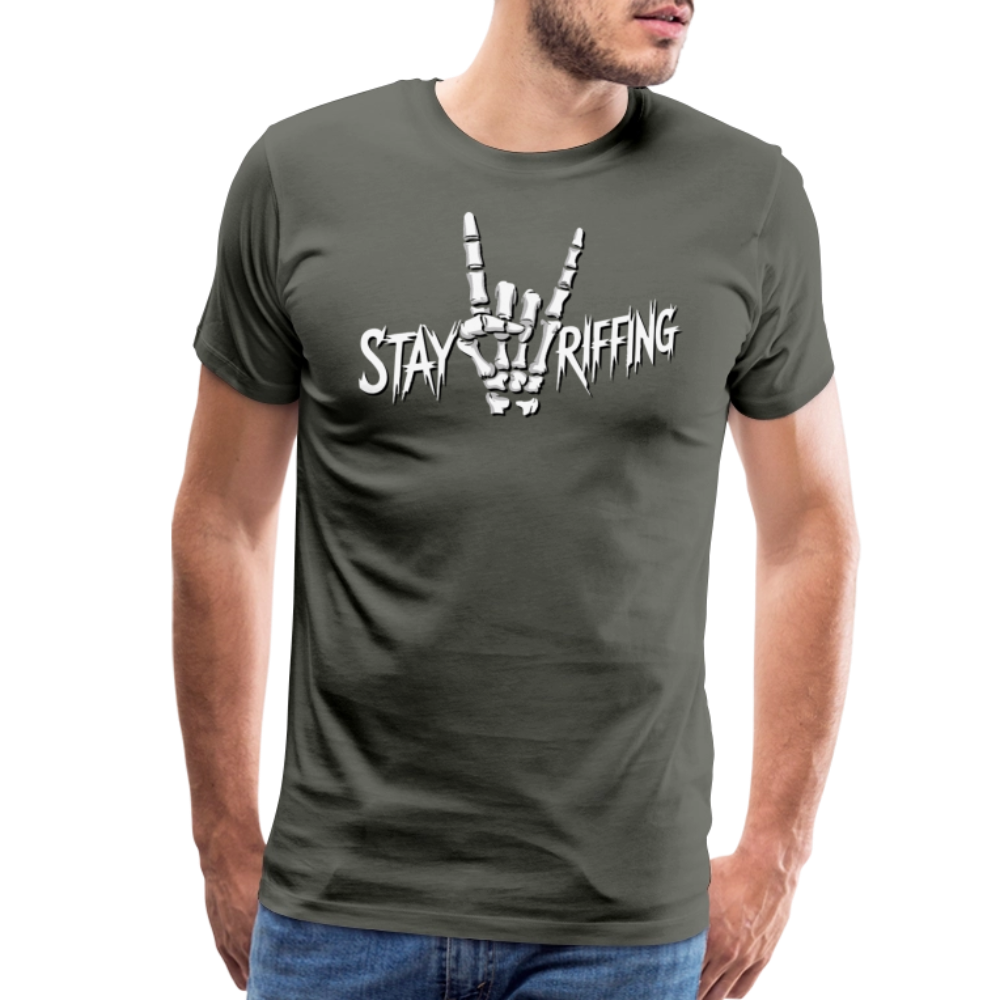 Stay Riffing Rock'n Roll Skull t-shirt by Art-O-Rama Shop