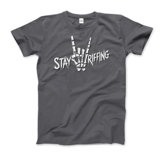 Stay Riffing Rock'n Roll Skull t-shirt by Art-O-Rama Shop