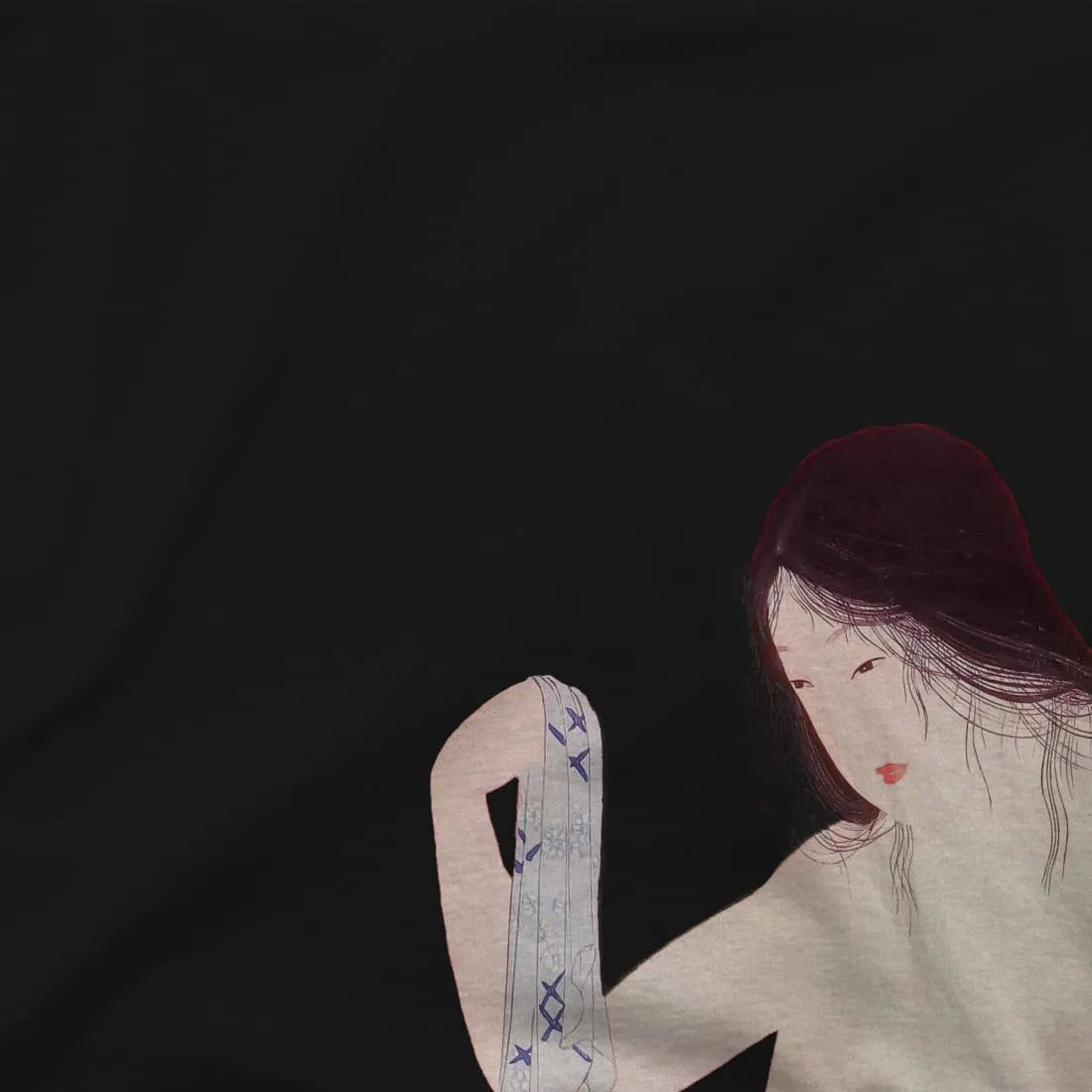 Takahashi Hiroaki Nude Playing with a Cat, 1927 artwork t-shirt by Art-O-Rama Shop