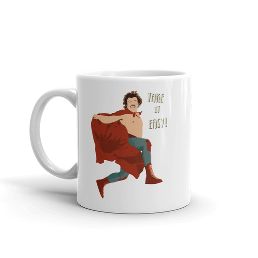 Take It Easy, Nacho Libre, El Luchador Mascarado Mug by Art-O-Rama Shop