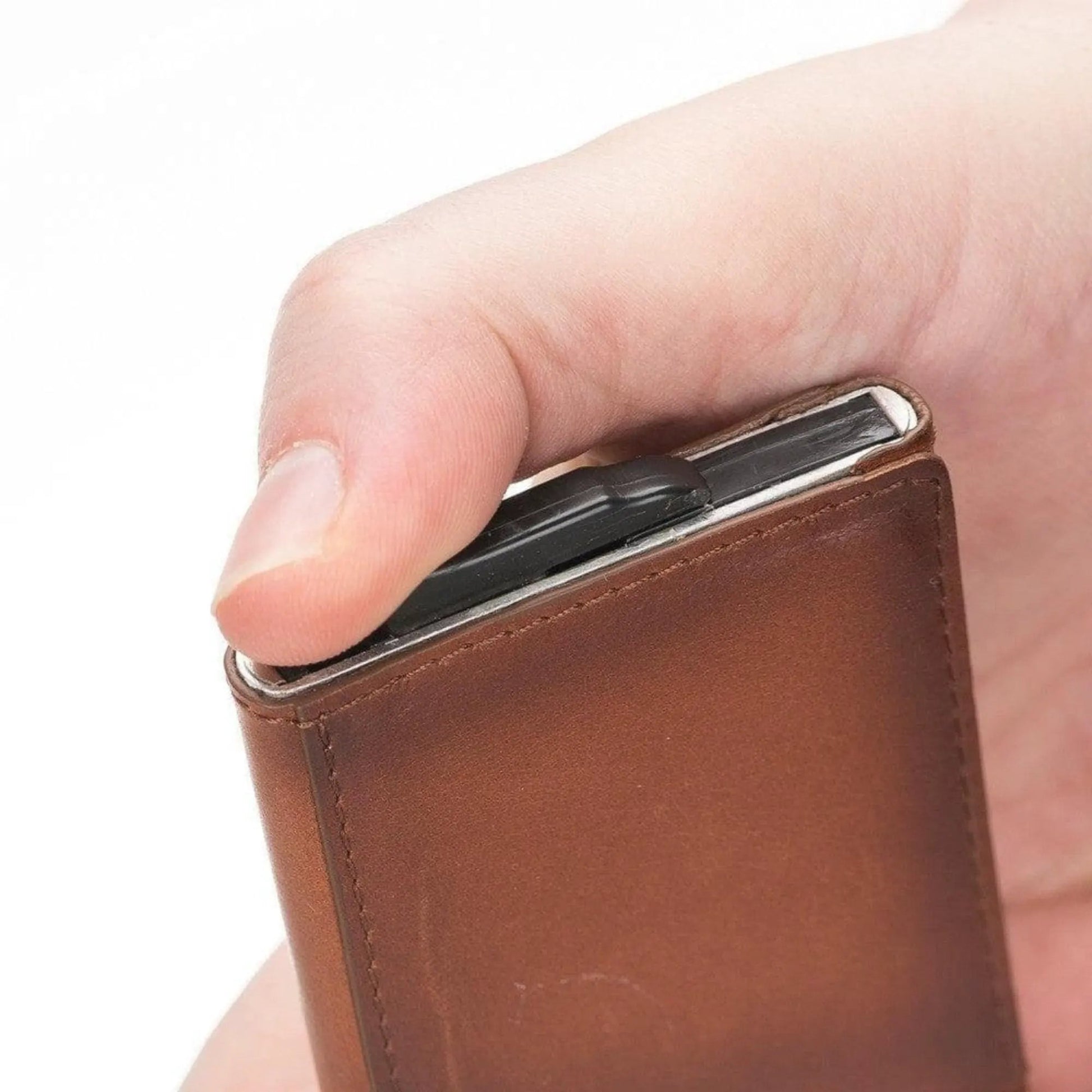 Telluride Leather Popup Cardholder for Men and Women by TORONATA