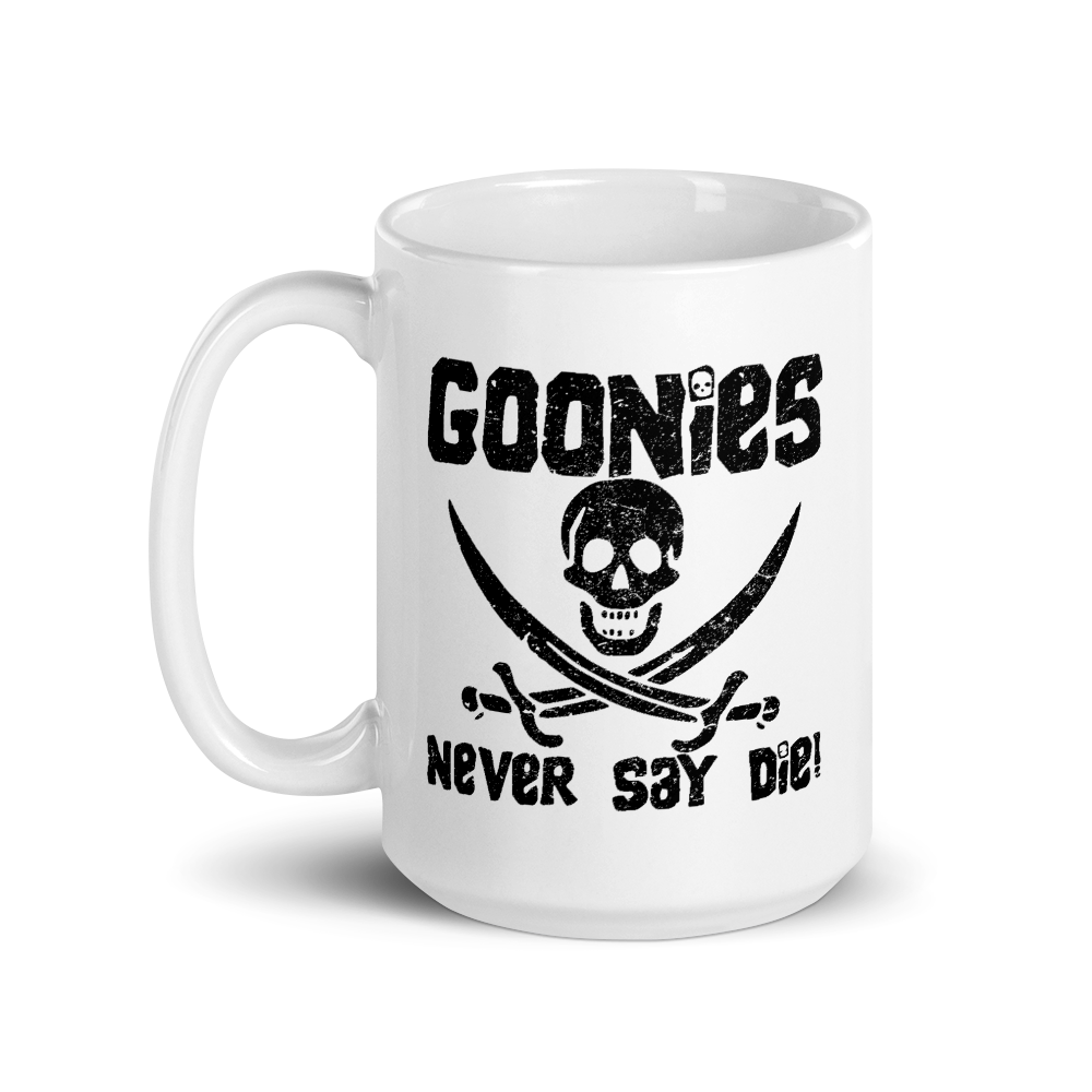 The Goonies Never Say Die Distressed Mug by Art-O-Rama Shop