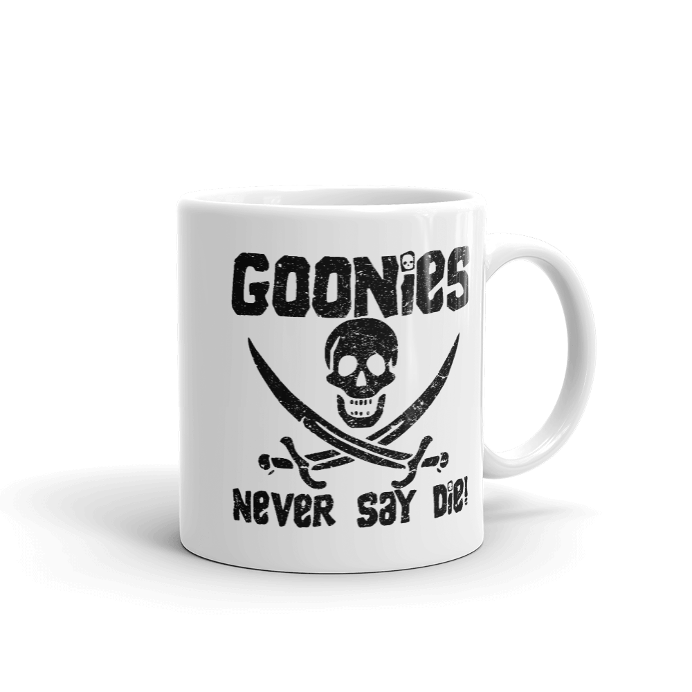The Goonies Never Say Die Distressed Mug by Art-O-Rama Shop
