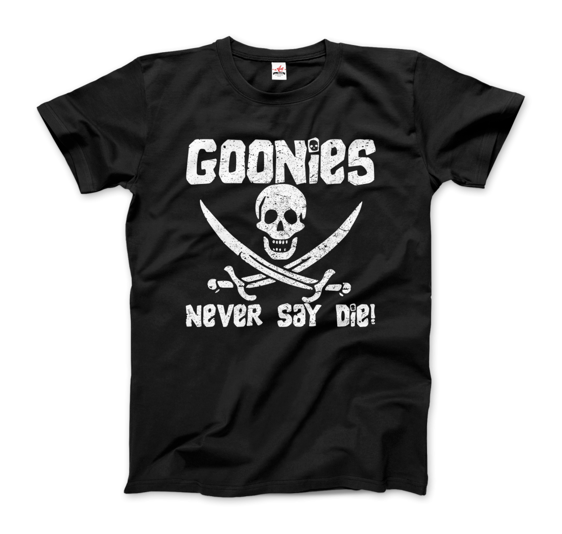 The Goonies Never Say Die Distressed Design t-shirt by Art-O-Rama Shop
