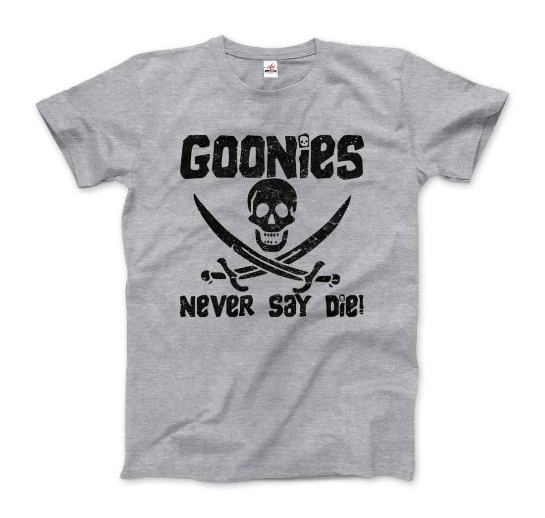 The Goonies Never Say Die Distressed Design t-shirt by Art-O-Rama Shop
