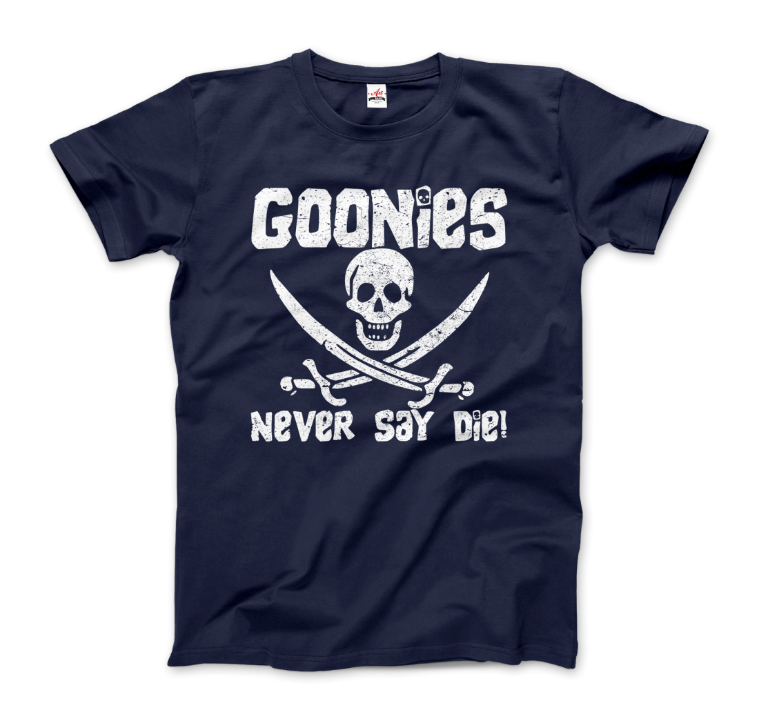 The Goonies Never Say Die Distressed Design t-shirt by Art-O-Rama Shop