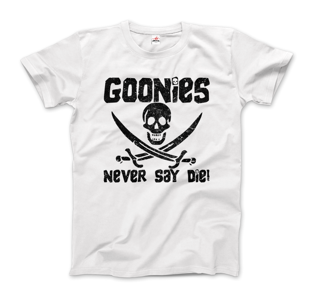 The Goonies Never Say Die Distressed Design t-shirt by Art-O-Rama Shop