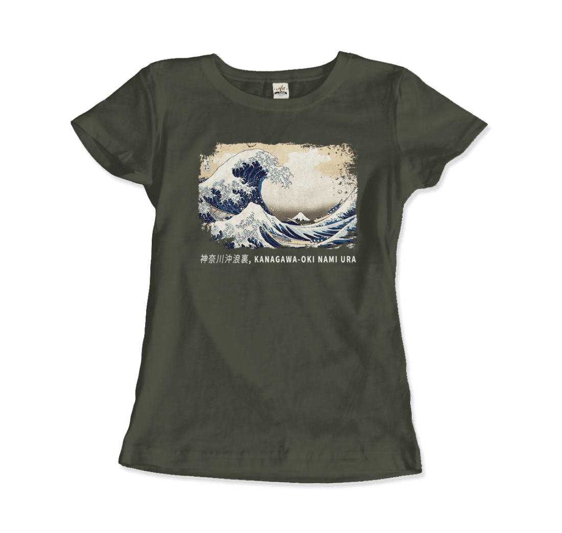 Hokusai the Great Wave off Kanagawa artwork t-shirt by Art-O-Rama Shop