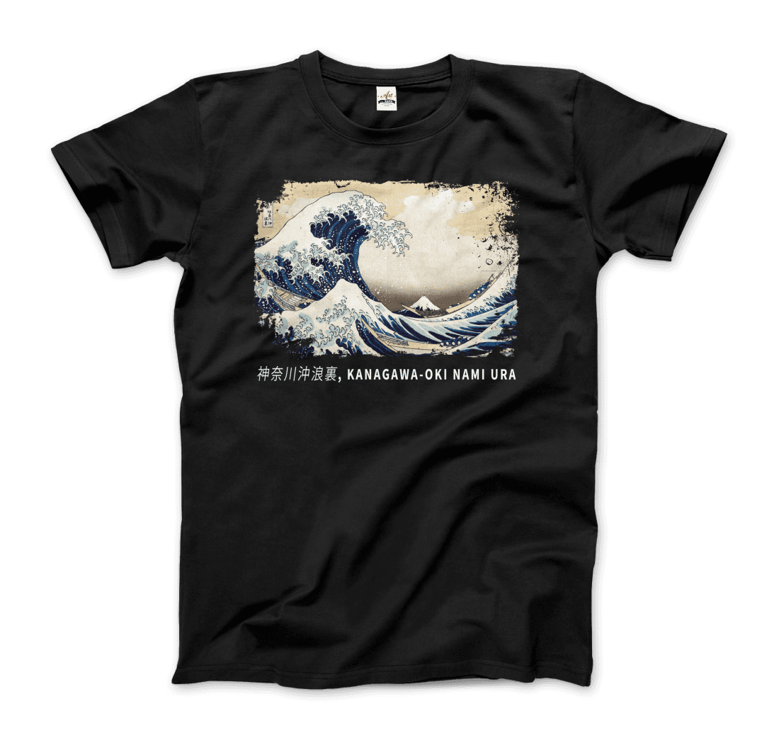 Hokusai the Great Wave off Kanagawa artwork t-shirt by Art-O-Rama Shop