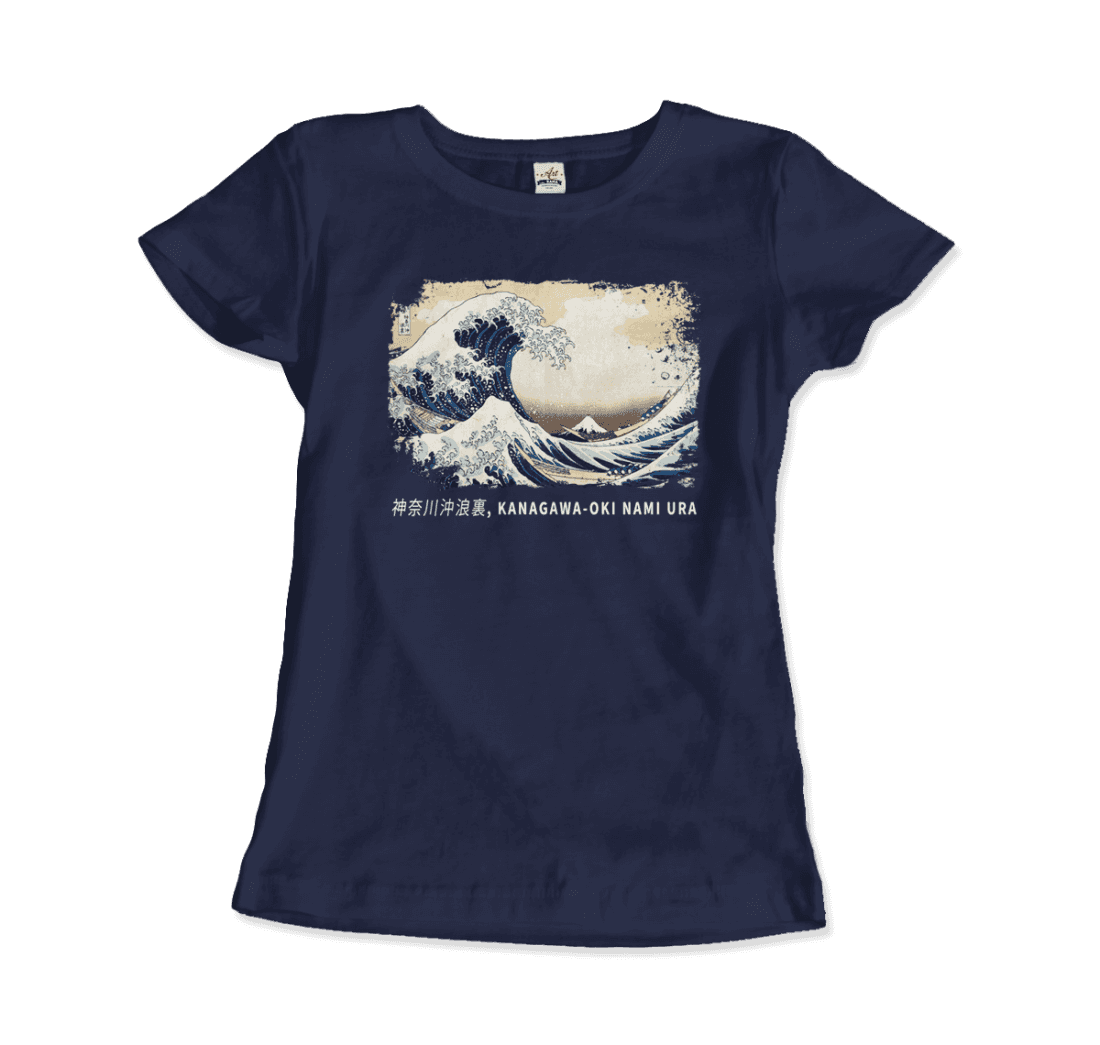 Hokusai the Great Wave off Kanagawa artwork t-shirt by Art-O-Rama Shop