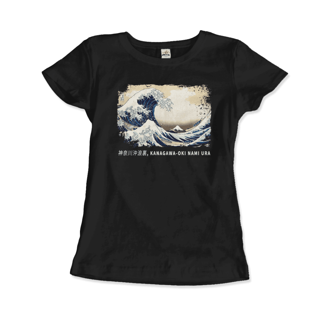 Hokusai the Great Wave off Kanagawa artwork t-shirt by Art-O-Rama Shop