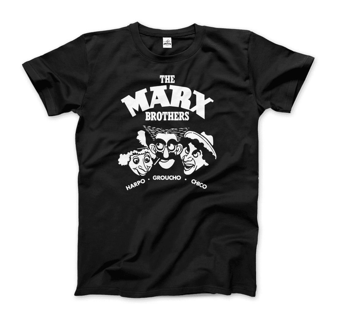 The Marx Brothers, Harpo, Groucho and Chico t-shirt by Art-O-Rama Shop