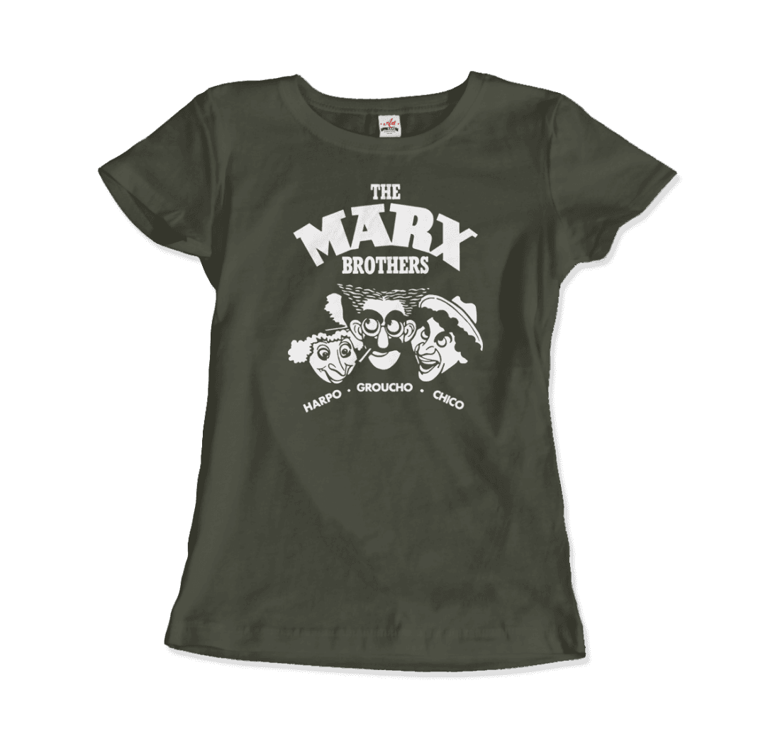 The Marx Brothers, Harpo, Groucho and Chico t-shirt by Art-O-Rama Shop