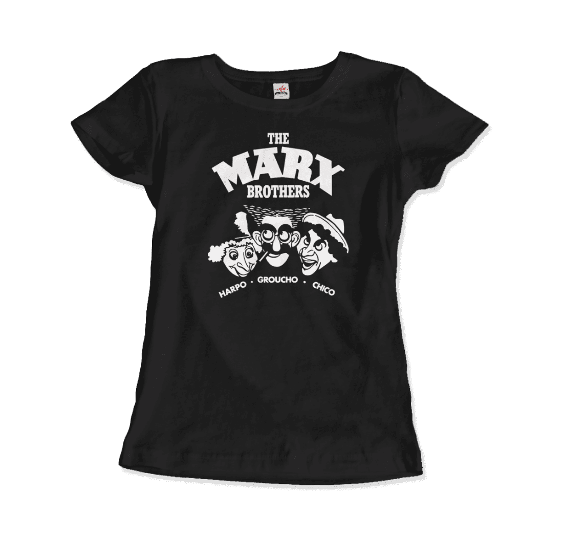 The Marx Brothers, Harpo, Groucho and Chico t-shirt by Art-O-Rama Shop