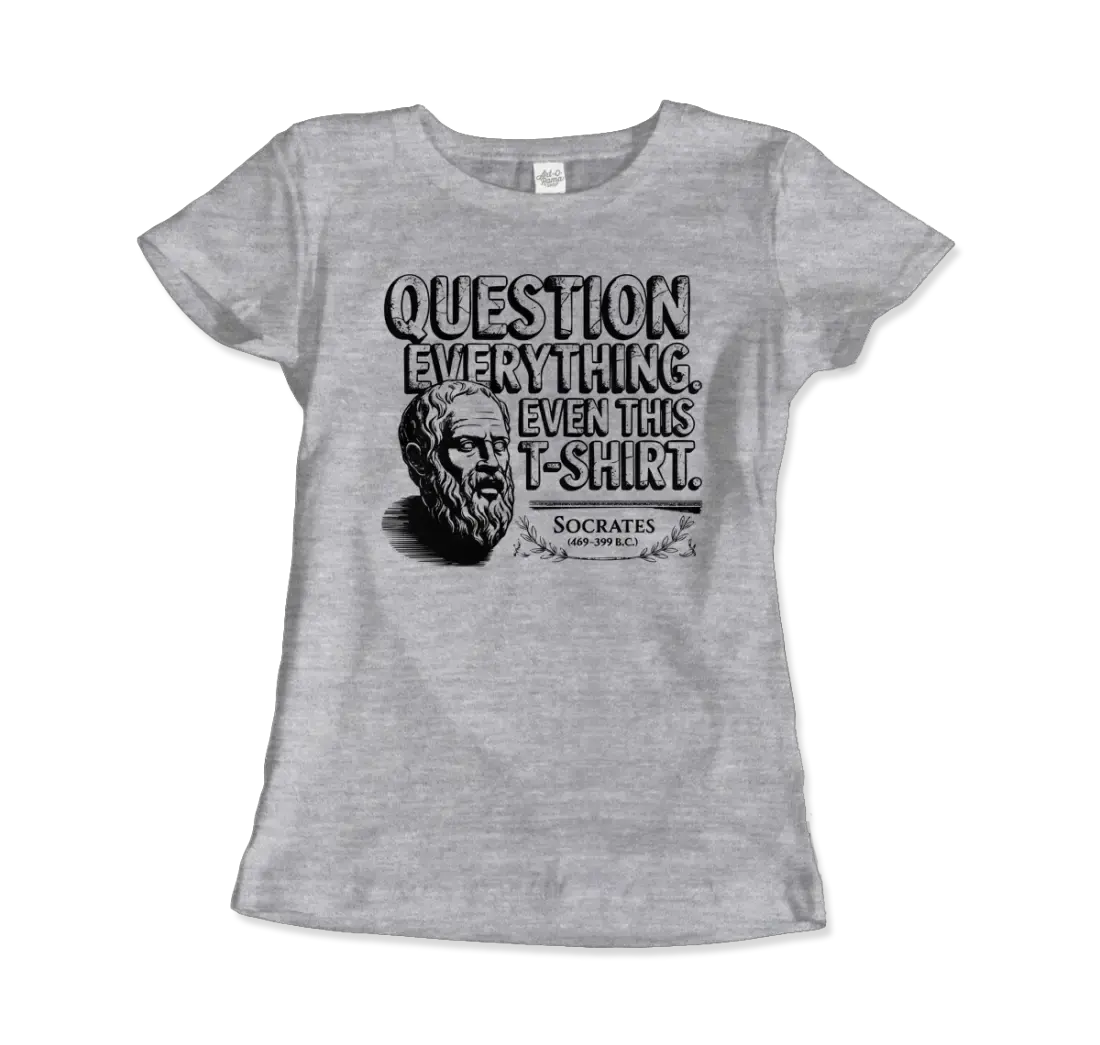 The Socratic Paradox: Question Everything t-shirt by Art-O-Rama Shop